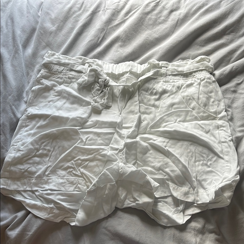 Thread & Supply High Waist White Shorts